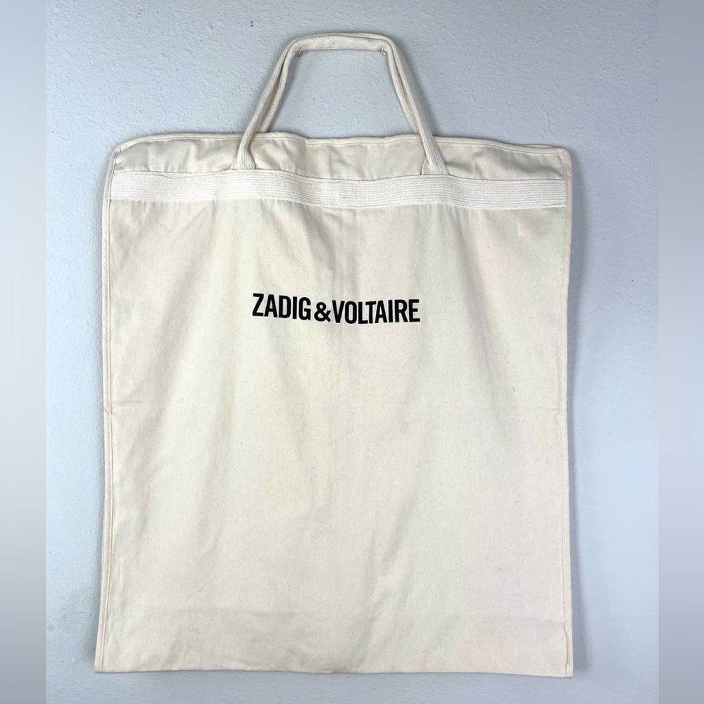 ZADIG & VOLTAIRE NWOT Organic Cotton Washable Garment Travel Bag